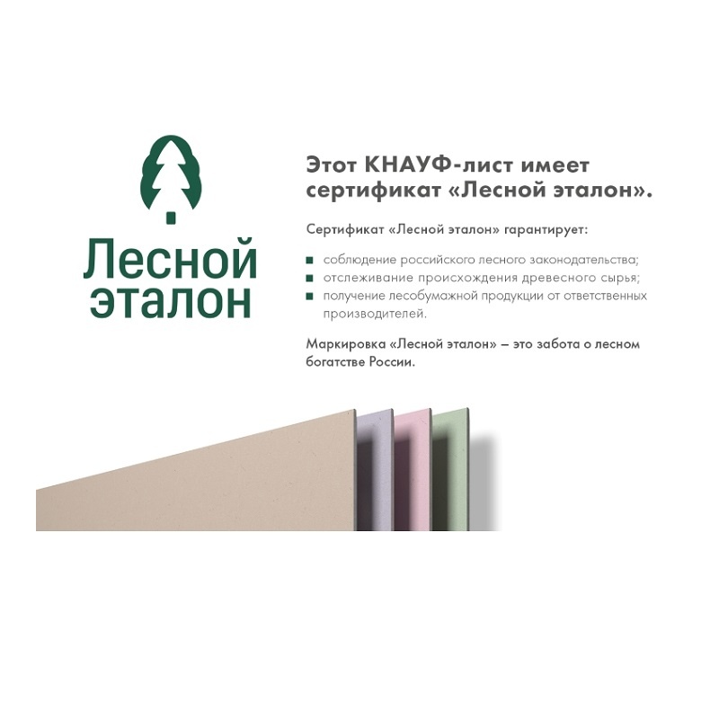 Гипсокартон Knauf Сапфир 2000х1200х12,5 мм