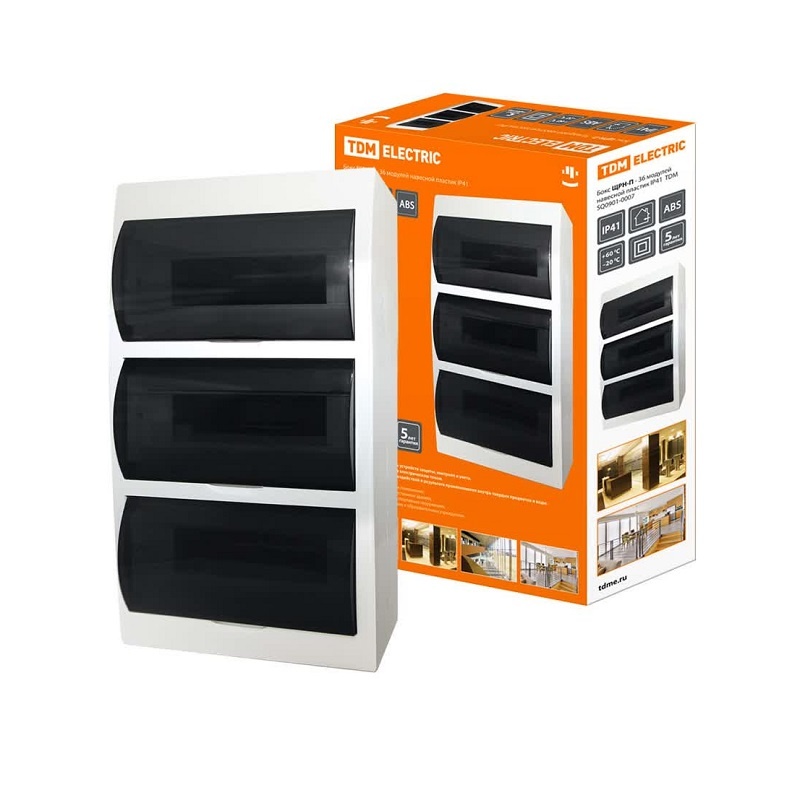 Щит распределительный навесной ЩРН-П-36, IP41, белый