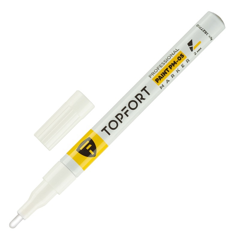 Маркер лаковый Topfort Paint белый 2 мм