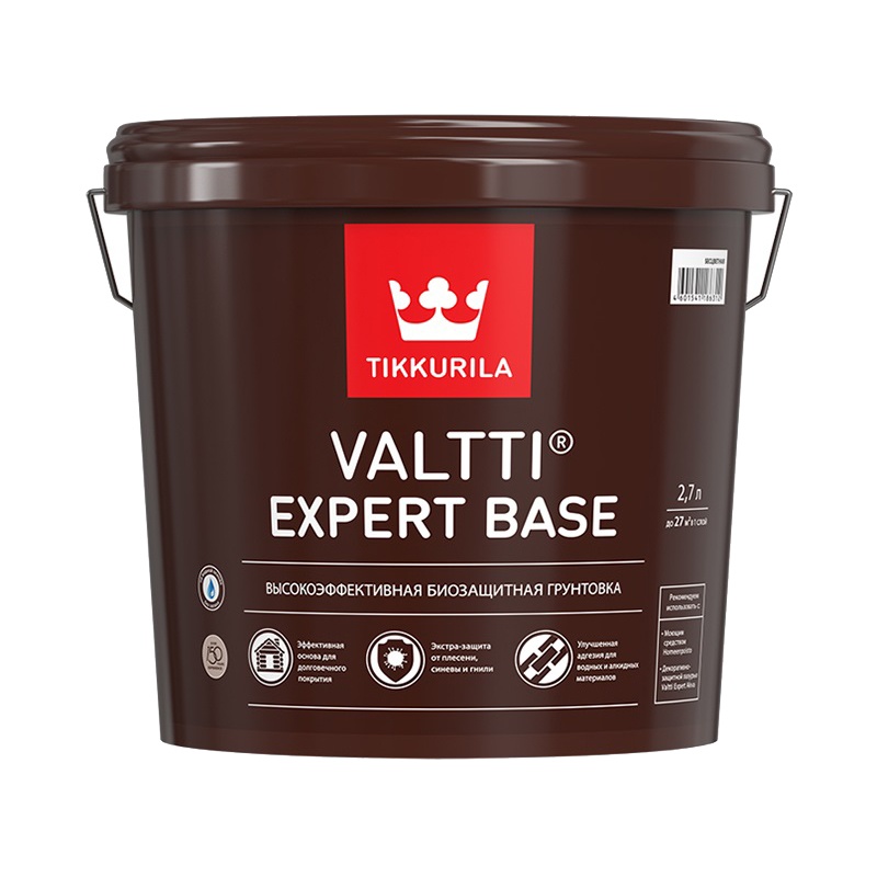 Антисептик грунтовочн. Tikkurila Valtti Expert Base для дерева (2,7 л)