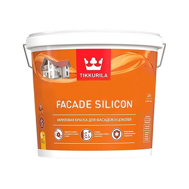 Краска фасадная Tikkurila Facade Silicon VVA глубокоматовая (2,7 л)