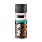 Эмаль по ржавчине молотковая Kudo KU-3013 серебристо-черная (0,52 л)