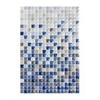Плитка настенная Керамин Гламур 2С, микс голубая, 275х400х7,5 мм