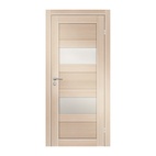Полотно дверное Olovi Аризона 2, со стеклом, беленый дуб, с/п, с/ф (М9 820х2000х40 мм)