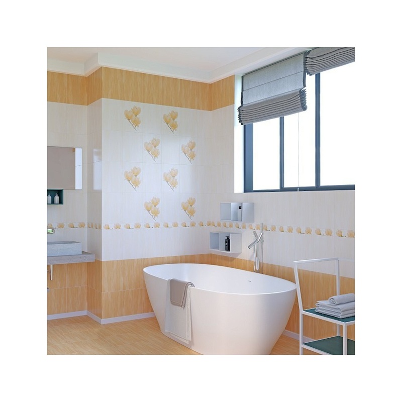 Плитка настенная Axima Крема, бежевая, 250х350х7 мм