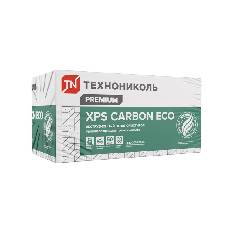 Пенополистирол экструдированный Технониколь XPS Carbon Eco 1180х580х40 мм, 10 шт
