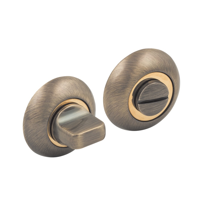 Завертка WC дверная SCHLOSS 82001 бронза 50 мм (5/100)