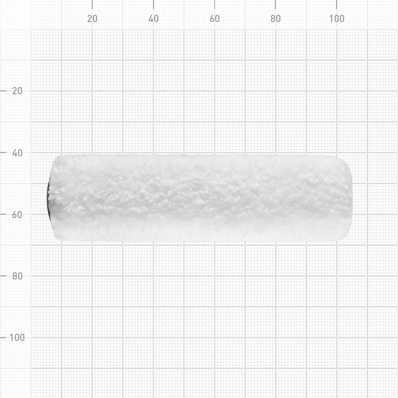 Мини-валик микроволокно ВАРЯГ 31875 100 мм, ворс 8 мм (уп. 2 шт.)