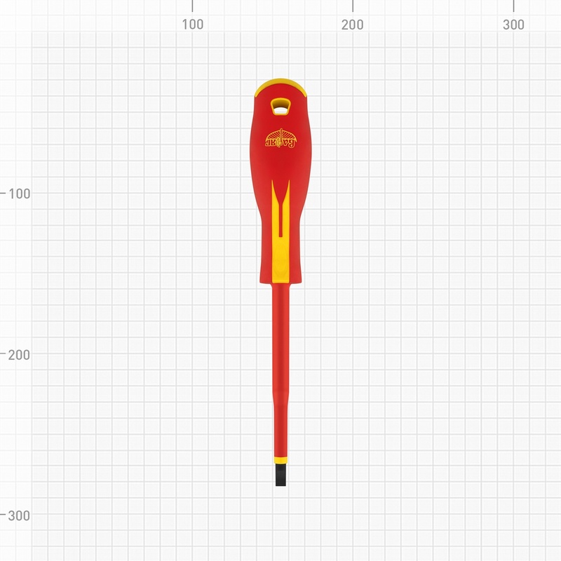 Отвертка Варяг 86054 диэлектрическая 1000В, SL 5,5х125 мм
