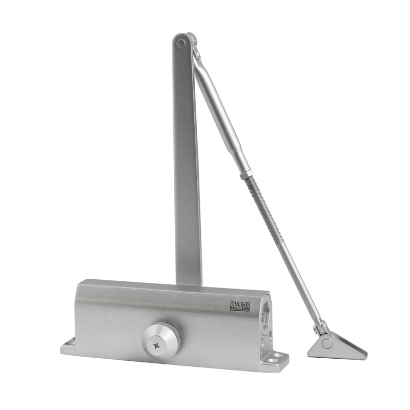 Доводчик SCHLOSS 61301 80-120 кг (макс 150 кг) серебро (10)