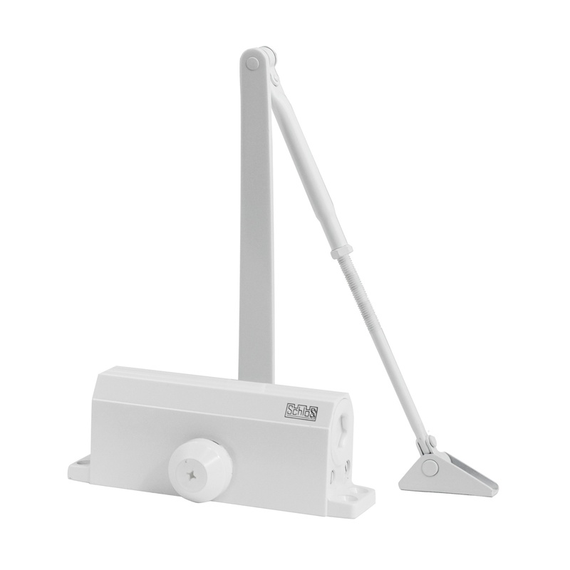 Доводчик SCHLOSS 61103 40-65 кг (макс 75 кг) белый (10)