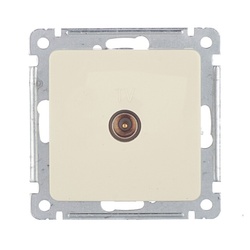 Розетка телевизионная TV с/у Master РСТВ-401-01, 1 гнездо, слоновая кость