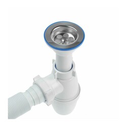 Сифон бутылочный Orio А-32019, 1 1/2"х40мм, малый корпус, решетка d=70мм