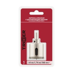 Коронка алмазная Trigger 78040 40х70мм