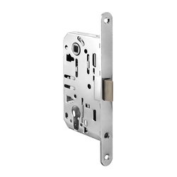 Полотно дверное OLOVI ПВХ Кристалл Белый 800х2000 мм с замком-защелкой, глухое