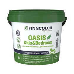 Краска для стен и потолков Finncolor Oasis Kids&Bedroom A глубокоматовая (0,9 л)