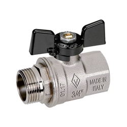 Кран шаровый Bugatti PN30 3/4" В/Н бабочка