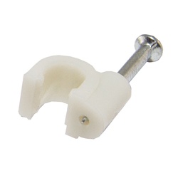 Скоба для кабеля d=7мм круглая (50 шт.)