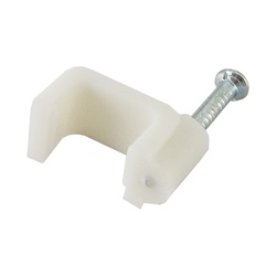 Скоба для кабеля d=10мм плоская (50 шт.)