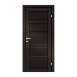 Полотно дверное OLOVI Аризона экошпон Венге М7 глухое с притвором с замком