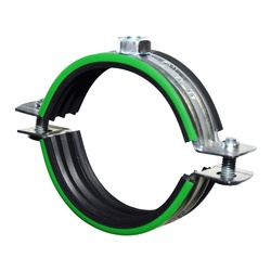 Хомут для труб 3/4" (25-28 мм) с уплотнителем и гайкой М8/1х20 мм