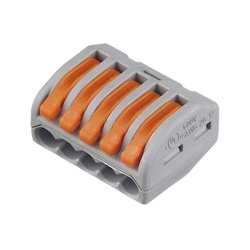 Клемма с рычажком WAGO 222-415 без пасты, 5 проводов 0,08-2,5 мм2 (40 шт.)