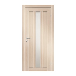 Полотно дверное OLOVI Колорадо1 экошпон Беленый Дуб 800х2000 мм со стеклом