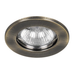 Светильник встраиваемый под GU5.3, IP20, античное золото