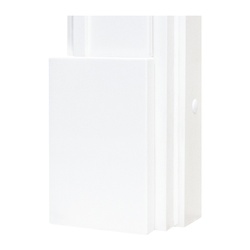 Элемент дверного декора Olovi, крашеный белый "камень" (110х18х220 мм)