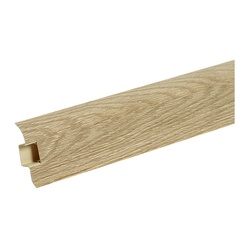 Плинтус Ideal Комфорт, с кабель-каналом, карагач, 55 мм (2,5 м)