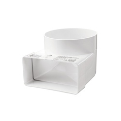 Колено соединительное Наш Вент 822, d=125 мм, 204х60 мм