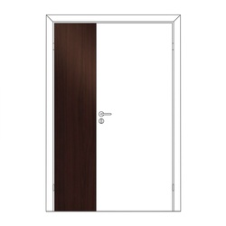 Полотно дверное ответка Olovi, глухое, венге, б/п, с/ф (300х2000 мм)