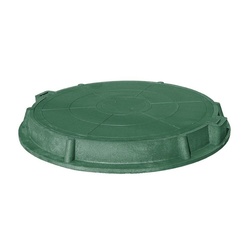 Люк полимерно-песчаный легкий D-580, зелёный