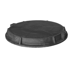 Люк полимерно-песчаный легкий D-580, черный