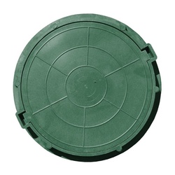 Люк полимерно-песчаный средний D-630, зелёный