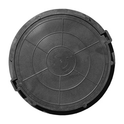 Люк полимерно-песчаный средний D-630, черный