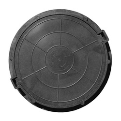 Люк полимерно-песчаный тяжелый D-630, черный