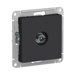 Розетка телевизионная TV с/у AtlasDesign ATN001093, 1 гнездо, карбон