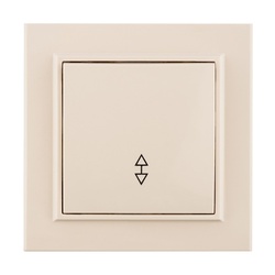 Переключатель с/у Минск ERV10-025-20, 1 клавиша, б/инд, бежевый