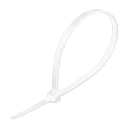 Хомут-стяжка Biber 114830 нейлоновый, белый, 4,8х300 мм (уп.100 шт.)