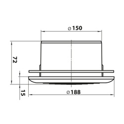 Диффузор потолочный НашВент МВ150ПФс
