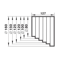 Редуктор асимметричный НашВент 3108 d=80-100-120-125-150-160 мм