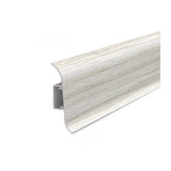 Плинтус Ideal Классик, с кабель-каналом, клен белый, 55 мм (2,2 м)