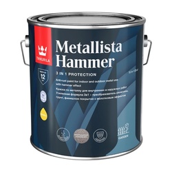 Краска по ржавчине Tikkurila/Tikkivala Metallista Hammer HC глянцевая (2,3 л)